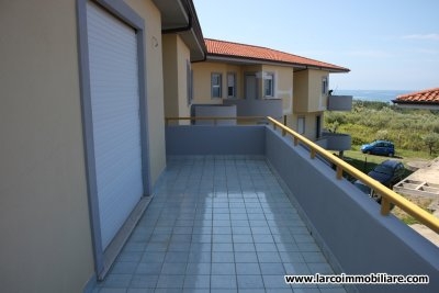 Newly built apartment with view over the Isle of Cirella 