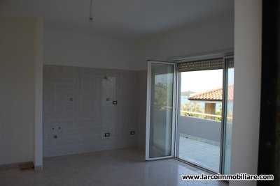 Newly built apartment with view over the Isle of Cirella 